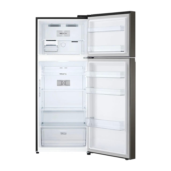 LG Kulkas 2 Pintu Nett 315ℓ / Gross 340ℓ Nett  dengan LINEAR Cooling™ dan Smart Inverter Compressor, Smart Diagnosis™, GN-B312PXGB